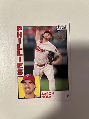 AARON NOLA 2019 TOPPS - 1984 TOPPS BASEBALL #T84-74 - Image 1 of 2