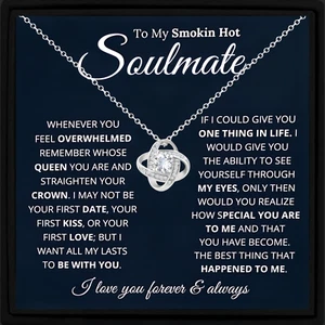 Gift For Wife To My Smoking Hot Soulmate Pendant Necklace Girlfriend Jewellery - Picture 1 of 7