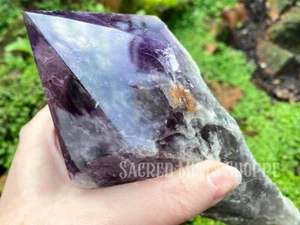 Amethyst Point Scepter Crystal Wand Extra Large Energy Generator Healing Peace - Picture 1 of 7