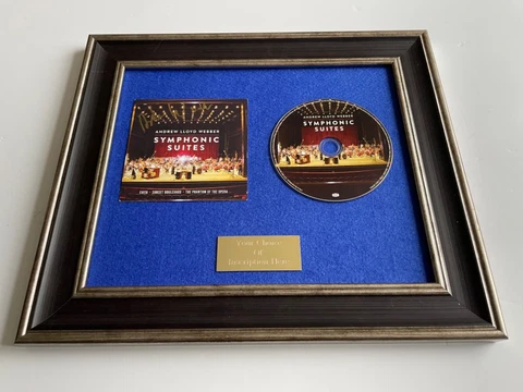 🎶💿⭐️SIGNED/AUTOGRAPHED ANDREW LLOYD WEBBER - SYMPHONIC SUITES FRAMED CD🎶💿⭐️ Cover