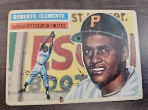 1956 Topps - Gray Back #33 Roberto Clemente Pittsburgh Pirates low grade 