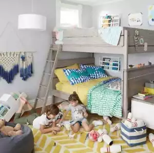 Gelb Modernes Design 100 % Wollteppich Handgetuft für Kinder Zimmer Schlafzimmer Teppich - Bild 1 von 12