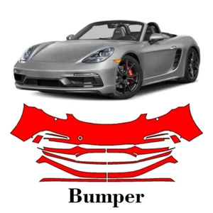 Front bumper PreCut PPF Paint Protection Film For Porsche 718 GTS 2018-2025 - Picture 1 of 7
