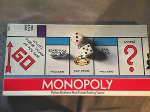 Vintage MONOPOLY Board Game Parker Brothers Original No.9 1975 - Picture 1 of 7