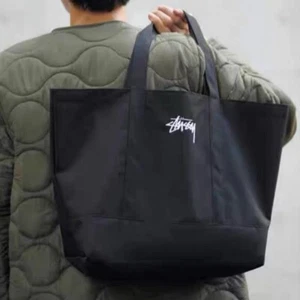 STUSSY Large-capacity tote bag with embroidery Novelty 33.5cm × 53cm × 15cm Blac - Picture 1 of 7
