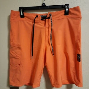 Volcom mod-tech Shorts Mens size 31 Performance Stretch dreamsicle Zip Pocket - Picture 1 of 7