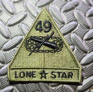 49th Armored Division Subdued Patch - Lone Star - Texas National Guard - Tank - Bild 1 von 4