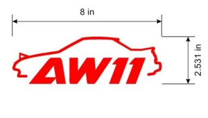 Toyota AW11 MR2 outline decal JDM 4AGE 4AGZE Custom Colors. USA Seller - Picture 1 of 2