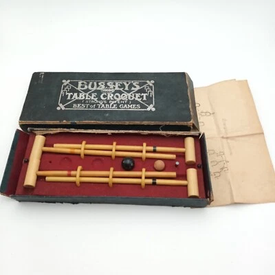 Jeu Vintage BUSSEYS - CROQUET de TABLE portable ancien - Photo 1/4