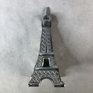 7" Eiffel Tower Statue Decorative Art Metal Sculpture Paris France Silver Replic
