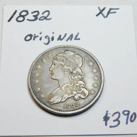 1832 100% ORIGINAL! EARLY BUST QUARTER, NEVER CLEANED!!!!!!!!!!!!!!!!!!!!!!!!!⭐⭐ Cover
