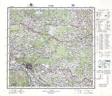 1940 vintage Latvian army map - OGRE (Latvia), 1:75 000, facsimille edition