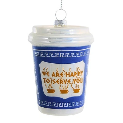 Cody Foster Estamos Felices de Servirte Árbol Adorno Navidad Bebida Café Foto 1 de 3