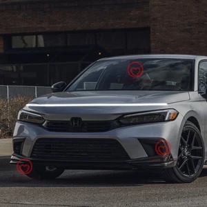 Front Grille Trim LED Hood Strip Lights DRL Decorative Lamps For Honda Civic - Picture 1 of 11