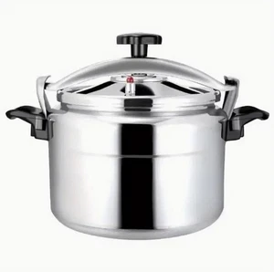 Olla a presión protectora de aluminio plateado, vaporera, cocina 5 litros: - Imagen 1 de 6