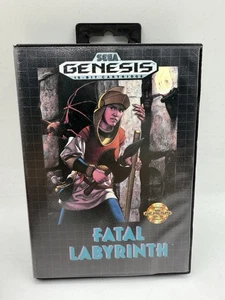Sega Genesis Fatal Labyrinth CIB Game Manual Box Great Condition - Bild 1 von 9