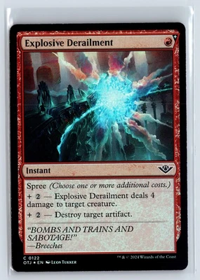 (3x) FOIL Explosive Derailment Outlaws of Thunder Junction – MTG Magic the Gathe - Image 1 of 4