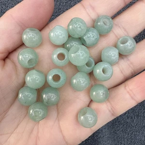 Cuentas sueltas de aventurina verde natural de 10 mm con agujero grande para hacer joyas 20/40 un. - Imagen 1 de 7