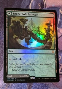 MTG *FOIL * Zendikar Rising Rare BRANCHLOFT PATHWAY NM - Imagen 1 de 2