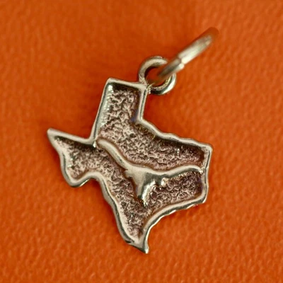 James Avery Retired 14k Gold State of Texas with Longhorn Charm or Pendant Rare - Image 1 of 4
