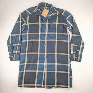 The North Face Damen Valley Twill Utility Mantel - XL - Midnight Petrol kariert - Bild 1 von 12