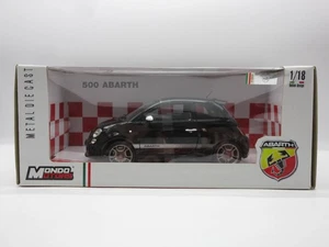 1/18 Abarth Abarth 500 Dealer Official Licensed Miniature Car Black - Picture 1 of 5