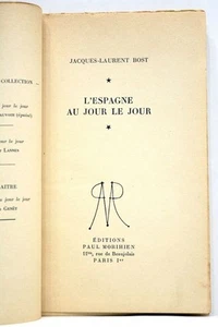LIVRE ANCIEN ESPAGNE AU JOUR LE JOUR 1951 - Imagen 1 de 2