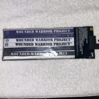 Nuevas diademas Under Armour Wounded Warrior Project púrpura negro blanco 6 piezas Foto 1 de 3