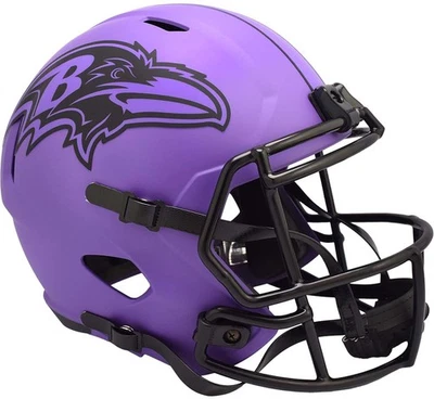 Casco réplica Baltimore Ravens Riddell Rave Speed Foto 1 de 3