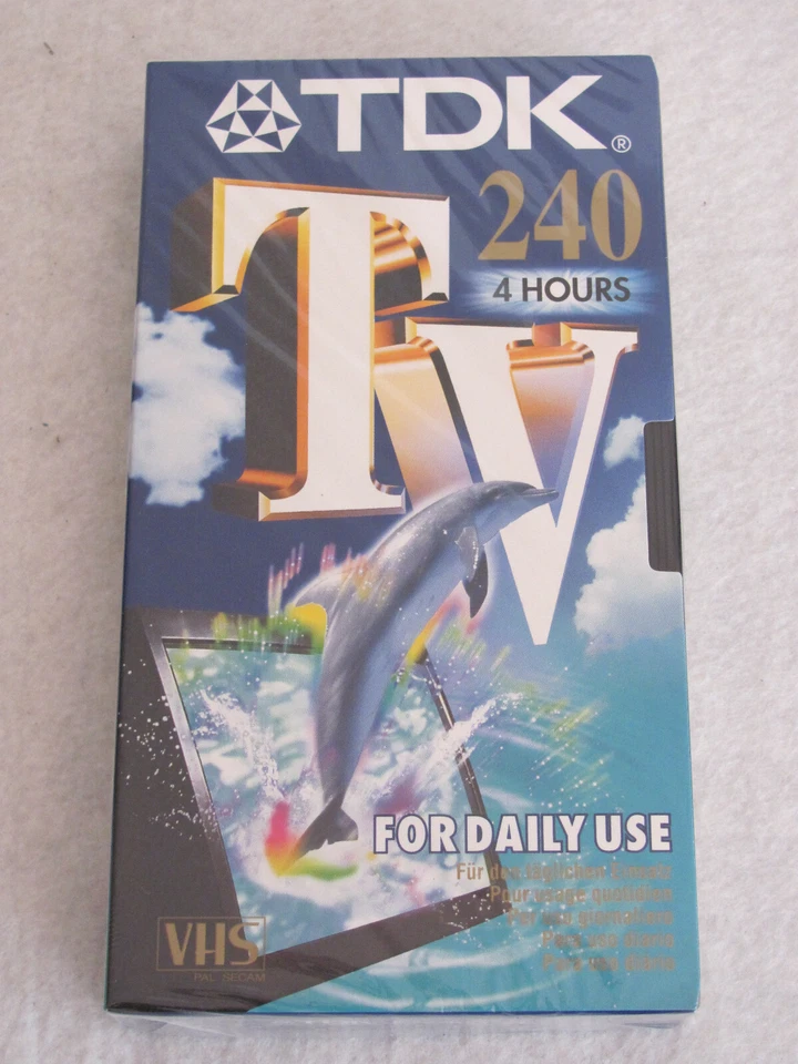 TDK 240 - VHS Kassette 4 hours - OVP!