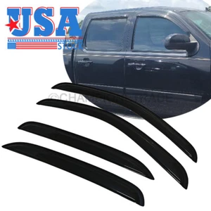 Outside Mount Window Visors Sun Shade Rain Guards for Silverado Crew Cab 2007-13 - Bild 1 von 8
