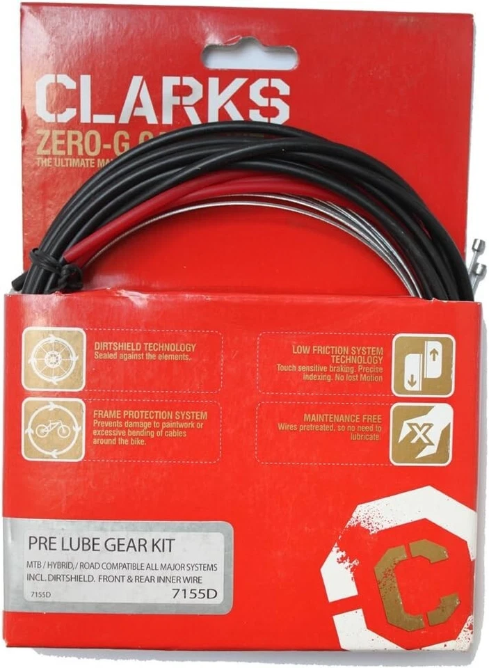 ** Clarks Dirtshield MTB / Híbrido / Kit de engranaje de carretera (cardado) - pre-lubricado Foto 1 de 1