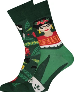 Calcetines Frida Coloridos, Moda Calcetines IMPARES, Novedad, Diseño Algodón Reino Unido 5-11 - Imagen 1 de 4