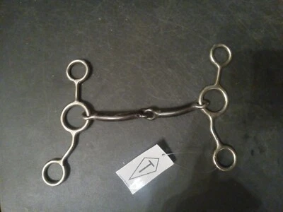 Nuevo Broca de rienda Trammell 5 pulgadas boca de hierro dulce Snaffle  Foto 1 de 4