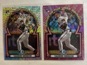 2023 Bowman Chrome Vaughn Grissom R/C ROY Favorites (2 Card Lot) See Description - Picture 1 of 2