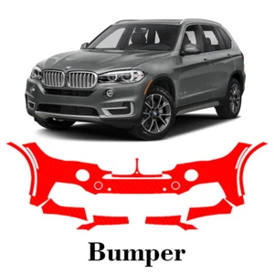 Front bumper PreCut PPF Paint Protection Film For BMW X5 M-Sport 2014-2018 - Picture 1 of 6