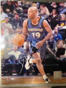 SAM CASSELL signed Autogramm 8x10 NBA Foto Minnesota Timberwolves - Bild 1 von 1