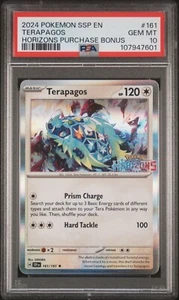 2024 Pokemon Terapagos Pokemon Center Stamped Promo PSA 10 #161 RARE Holo - Picture 1 of 2