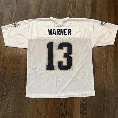 Kurt Warner Super Bowl Jersey Mens Size XL St. Louis Rams Jersey Logo Athletic  - Image 1 of 4