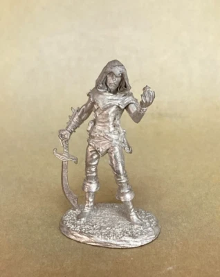 Reaper Miniatures TIERCE MASCULINO HUMANO PÍCARO Pathfinder AD&D Frostgrave Thief AZ25 Foto 1 de 2