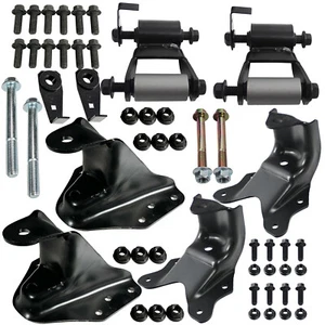 For 99-07 Ford F250 F350 SD Real Leaf Spring Forward Rearward Hangers Shackles - Picture 1 of 16