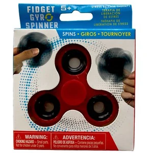 Fidget Gyro Spinner 1 ea New with box Red Age 5 + Stress Relief - Picture 1 of 3