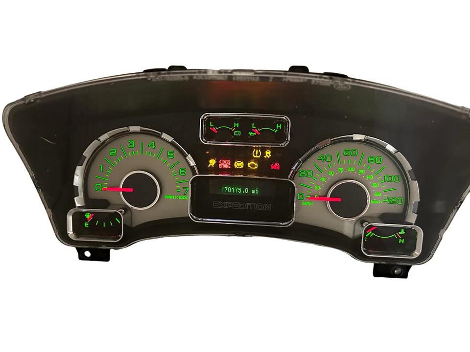 Cuadro de instrumentos velocímetro Ford Expedition 2010 2011 indicadores 170.175 millas Foto 1 de 3