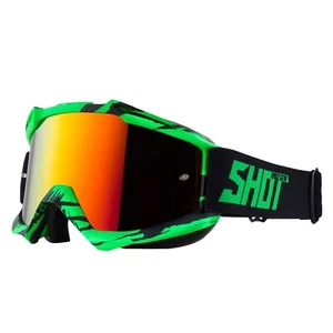 Shot Iris Recall Neon Green Matt Anti-Scratch & Anti-Fog Lens Motocross Goggles - Picture 1 of 1
