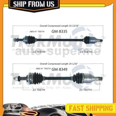 For Chevrolet Spark 2013 Automatic 2x CV Joint Axle Shaft Front Kit - Image 1 of 4
