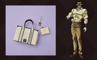Samantha Vega Joseph Joestar JoJo's Bizarre Adventure Bag Wallet Charms Japan - Image 1 of 4