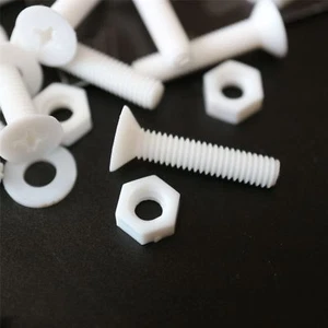 20x Tuercas y pernos de plástico avellanado blanco, M4x 20 mm, anticorrosión - Imagen 1 de 7