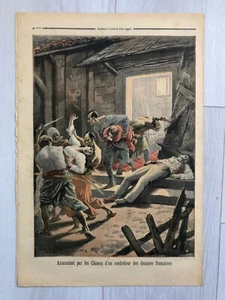 LE PETIT JOURNAL 1894 CHINA Douanier Assassiné par des Chinois Officer killed - Picture 1 of 2