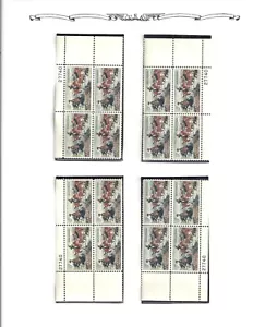Matched Plate Block Set No. 27740 - 1964 C M Russell (Scott 1243) MNH - Picture 1 of 2