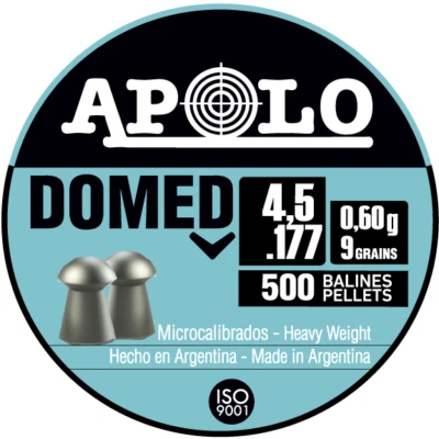 APOLO Competition 500 Count PRECISE DOMED 4.5mm .177 Caliber Airgun Pellets